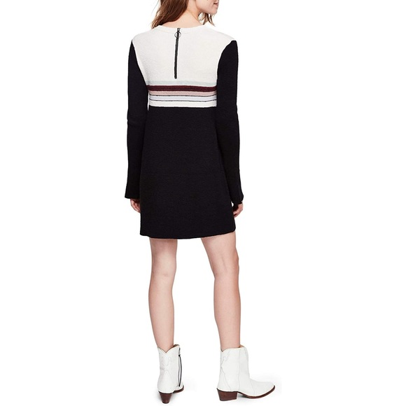 Free People Womens Colorblock Sweater Dress black - Picture 2 of 11